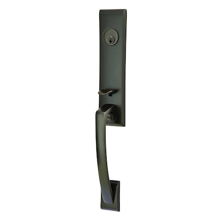 Emtek Oil Rubbed Bronze Handleset 4815WMUS10BLH 4815WMUS10BLH